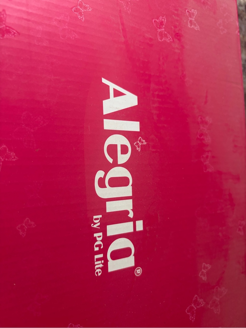 Alegria Hot Pink Women's Shoe Box with White Logo